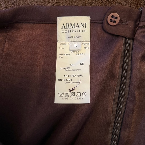 ARMANI COLLEZIONI skirt - silk - size 10 - EUC - Picture 2 of 2